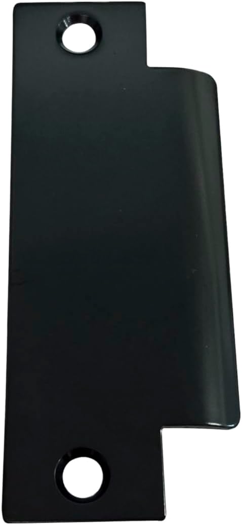 QCAA Steel T-Shape Strike, Filler Plate for ANSI Strike, Cylindrical Lock Prep, 4-7/8" x 1-1/4", Matte Black, 1 Pack, MIT