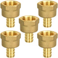 5 Pack PEX 1/2" x 1/2" NPT Female Fittings