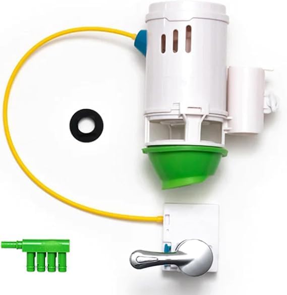 2 INCH FLAPPER AND CHAIN ELIMINATOR QUICK CONNECT VALVE CONVERSION KIT AND OVERFLOW WATER CONSERVER - WITH HANDLE
