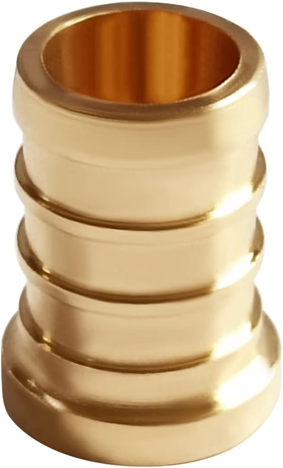 20PCS LF Brass 1/2 Inch PEX Barb Plug End Cap Pipe Crimp Fitting