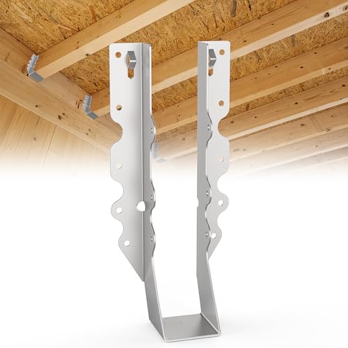 50pcs 2x10 Joist Hanger,LU210 18 Gauge Galvanizing Face Mount Joist Hangers for Wood,Hurricane Tie for Rafter Fits Truss Connectors,Rafter Hangers 2x10 Great for Floor Deck and Ceiling Joists