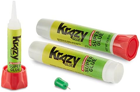Krazy Glue All Purpose Instant Superglue, 2 g, (6 x 2 Packs)