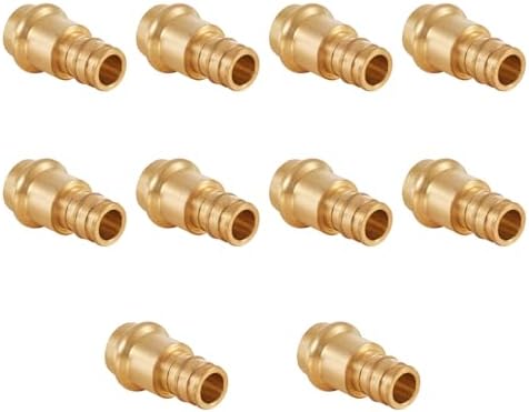 10Pcs EFIELD 1/2"Copper Press x 1/2"PEX-A Coupling Adapter(PEX1960183-10)