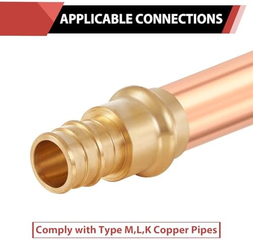 2Pcs EFIELD 3/4"Copper Press x PEX-A Coupling Adapter(PEX1960186-2)