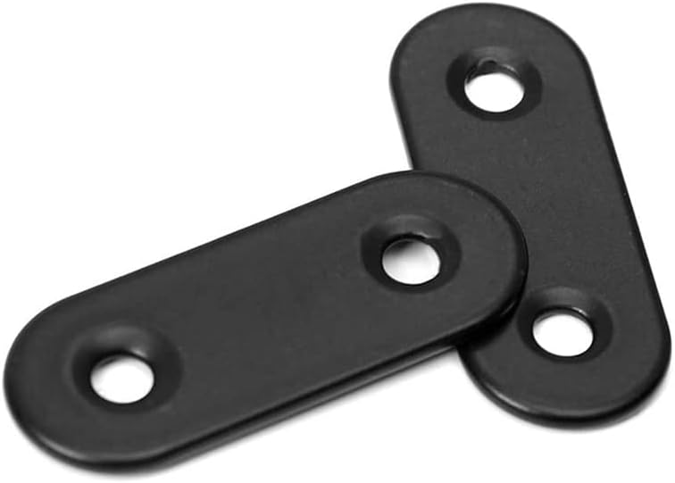 Flat Straight Brace,20Pcs Metal Brackets with 40Pcs Screws