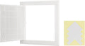 PATIKIL Access Panel for Drywall 10x10 Inch, 1 Set ABS Plastic Wall Hole Cover Access Door with Double-Sided Tape for Wall Ceiling Electrical, White