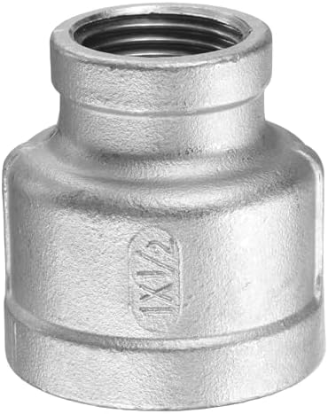 HARFINGTON Reducing Coupling 1"x1/2" NPT Female 304 Stainless Steel