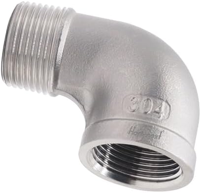 3/4'' NPT Stainless Steel Elbow Fitting, 90 Degree Elbow, 2 Pc