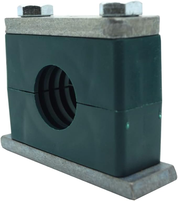 30MM Heavy Series Clamp, Polypropylene with Galvannized Steel Plated Hardware, Weld Mounting & Metric Hex Bolts
