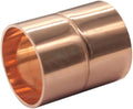 Joywayus 1PCS 1-1/2" ID Copper Coupling with Dimple Stop Straight Sweat Pipe Fitting Pressure Plumbing Solder Connection