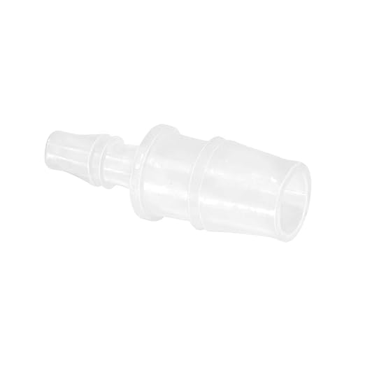 Quickun Plastic Hose Barb Reducer Fitting 1/2" to 1/4" Barbed Reducing Union Adapter Splicer Mender Joint Fitting (Pack of 5)