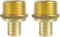 SUNGATOR 2-Pack 1" PEX to 1" NPT Male Adapter Fittings