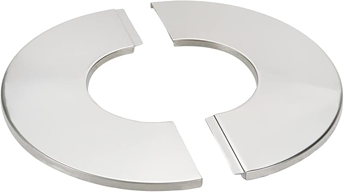 Wall Split Flange, Stainless Steel Round Escutcheon Plate for 2.4"/61mm Diameter Pipe, Pack of 4