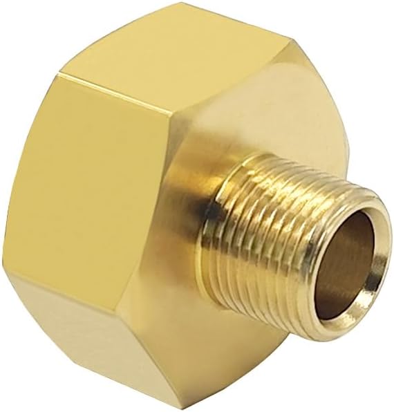 Hooshing 2PCS 3/4 GHT Female to 3/8 Compression Male Thread Reducer Faucet Adapter Brass Water Line Fittings Water Supply Adapter for Kitchen Bathroom Plumbing