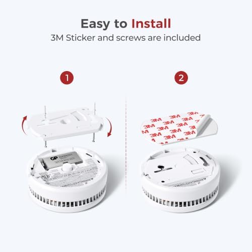 SITERLINK Smoke Detectors Replaceable Battery,GS509A-2NCDR 1pack