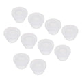 MECCANIXITY 20Pcs Snap Rubber Grommet Plug Mount Dia 6.5mm ID 4mm Narrow Groove Width 2mm Seal Anti-Scratch for Electrical Box Cable Pipes Transparent
