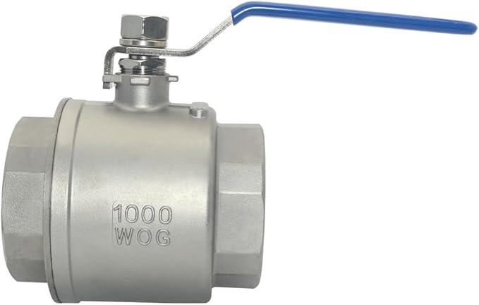 DAN SPEED 3" NPT Female 316 Stainless Steel Full Port Ball Valve Vinyl Handle WOG1000 (3 inch)