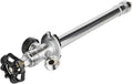 EFIELD 6-inch Anti-Siphon Frost Free Sillcock 1/2 inch Push Fit X 3/4 inch Hose Bibb, Chrome Plated Brass Body (6-inch),(SILLCOCK036)
