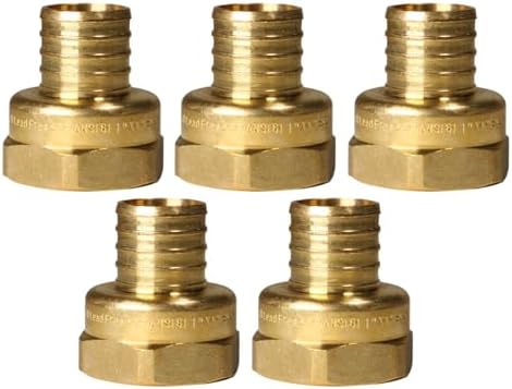 5 Pack XFITTING 1 inch Pex x 1 inch Female NPT Adapter, 1" Pex FNPT Adapter