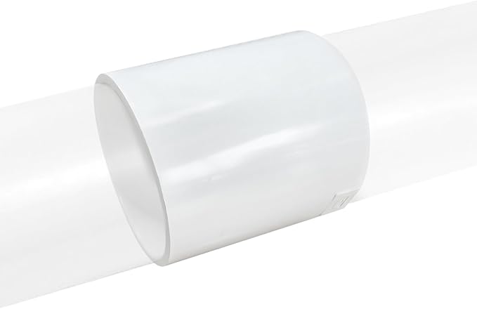 LESSO 3 Pack 1-1/2" PVC Pipe Coupling Adapter Pipe Fittings (S x S) Contractor Pack Schedule 40 Heavy Duty 1.5 Inch PVC Slip Socket Connectors for Water pipe Shelf Garden Support Structure, White