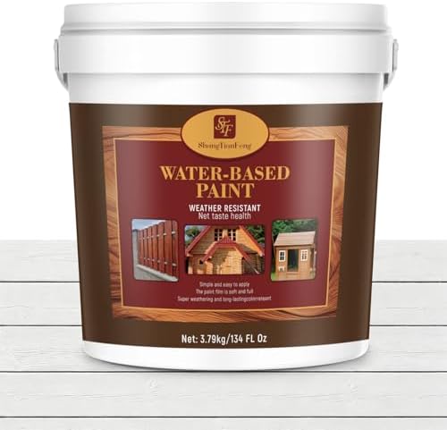 White Color Advanced 1 Gallon Wood Sealant & Finish | Enhances Wood Grain | Flexible, Crack-Resistant Coat for Inside/Outside Terrace and Fence,Planting Boxes,Non-Toxic Environmentally Friendly