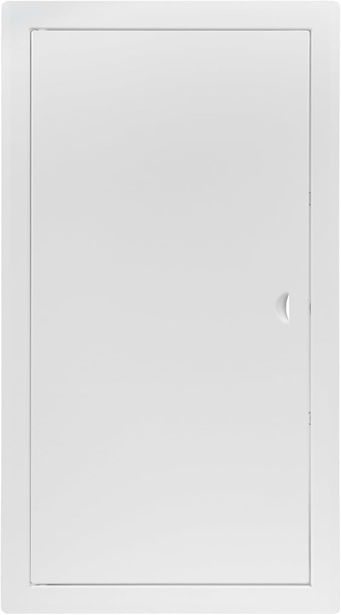 10x20 Inch White Access Panel – Metal Rectangular Wall & Ceiling Access Door for Plumbing Electrical HVAC – Easy Install Indoor Panel for Drywall Home Improvement and Maintenance