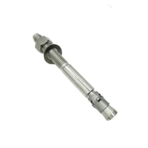 Wedge Anchors – Heavy-Duty 304 Stainless Steel Expansion Bolts for Concrete & Masonry, Rust-Resistant & Durable - 3/4" X 7-1/2" - 10 Pack