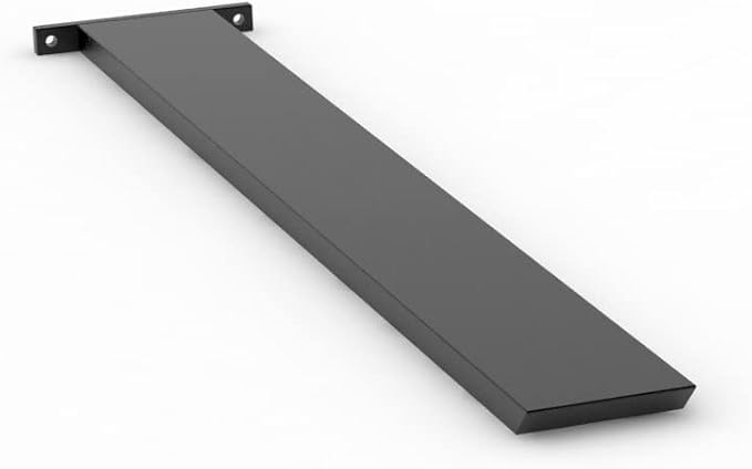 Iron Supports Hidden Island Countertop Support Bracket - Heavy Duty Brackets for Granite Countertops - Steel Kitchen Island Support Brackets (Matte Black - 22 Inch)