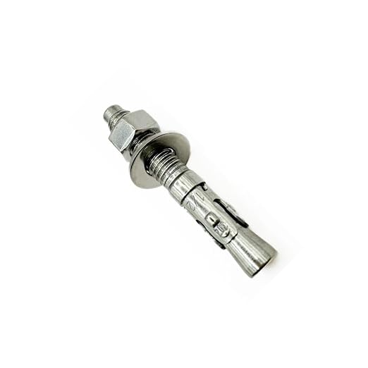 Wedge Anchors – Heavy-Duty 304 Stainless Steel Expansion Bolts for Concrete & Masonry, Rust-Resistant & Durable - 1/2" X 3-1/4" - 5 Pack