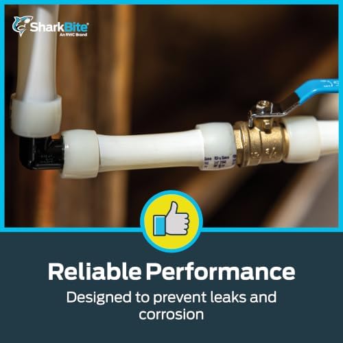 SharkBite 1/2 Inch Expansion FNPT Adapter Fitting for PEX-A Pipe, Brass Plumbing Fittings, Female NPT Adapter for PEX-A Tubing, UAB072LFA