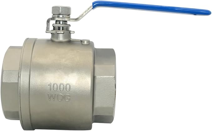 DAN SPEED 4" NPT Female 316 Stainless Steel Full Port Ball Valve Vinyl Handle WOG1000