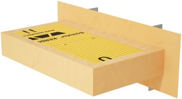 Floating Shower Bench Kit with Orange Waterproof Board - Original Shower Bench Bracket, Bath Bench Seat Bathroom Décor, Bathroom Accessories (10X72)