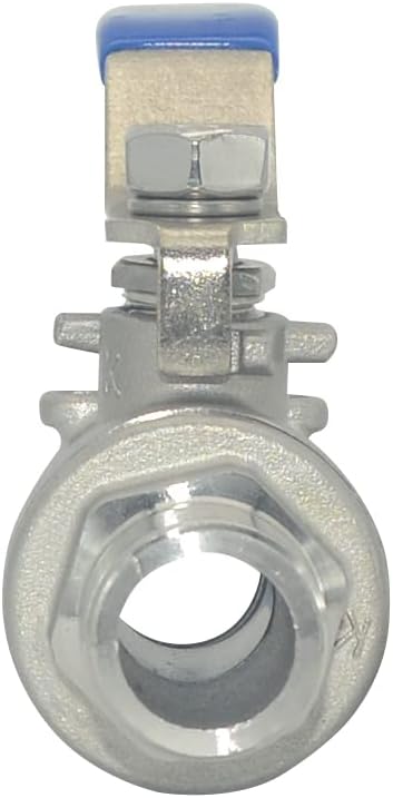 VARMHUS Full Port Ball Valve S304 Stainless Steel 304 Heavy Duty for Water, Oil, and Gas,1000WOG (1/2")