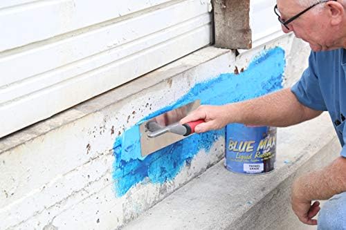 AMES BWRF5 Water Base High Strength Elastomeric Liquid Rubber, 5 Gallon White & Blue Max Trowel Grade Sealant & Filler, 1 Gallon