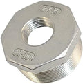 1/4" Male NPT to 1/8" Female NPT Female Reducing/Reducer Bushing Pipe Fitting,Adapter,Stainless Steel SS 304 Hex Bushing (2" Male to 3/4" Female)