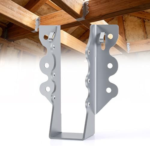 2x6 Joist Hangers Galvanized 60 Pcs,16 Gauge Face Mount Joist Hanger