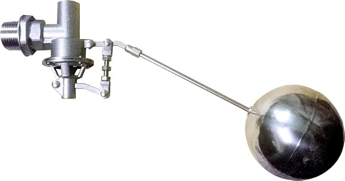Viton sealing, 304 Stainless Steel Balanced Float Ball Valve, Tank Mount, 100 Psi (1")