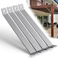14-5/8" 45 Degree Corner Brace - Heavy Duty 5.6 mm Thick Steel 45 Degree Angle Support Brackets for 1-5/8" Strut Channel, Galvanized 45 Degree Corner Braces, Inside Mount Angle Bracket - 4 Pack