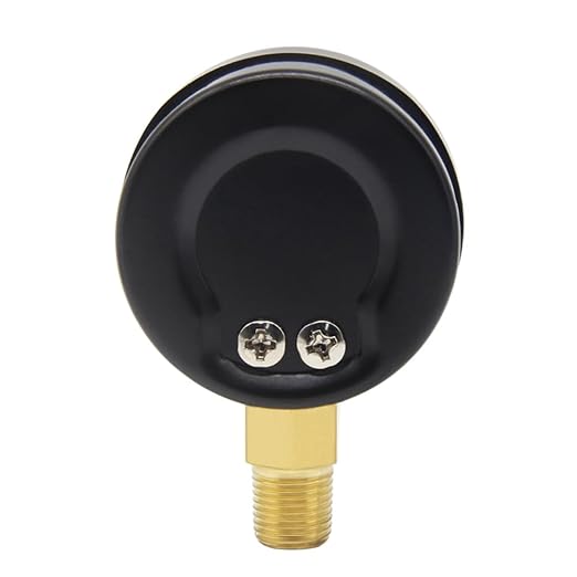 Pressure Gauge 0-300PSI 1-1/2" Dial Stainless Steel Case 1/8" NPT Male Brass Bottom Mount Include 1/2" NPT and 3/8" NPT Connector Universal Multifunctional