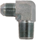 90 Degree Flared Tube Elbow 1" JIC Male x 1" NPTF Male Pipe Corner Hydraulic Fitting | 2501-16-16