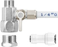 Feed Water Adapter - 1/4" Quick Connect for RO Filter,Refrigerator,Icemaker