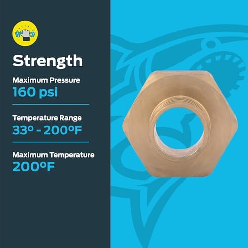 SharkBite 3/4 Inch Crimp Female Adapter, Pack of 25, Brass Plumbing Fitting, PEX Pipe, PE-RT, UC088LF