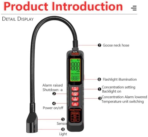 HVAC Refrigerant Leak Detector, AC Halogen Leak Detection