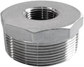 Stainless Steel 2" Male NPT to 3/4" Female NPT Reducer Hex Bushing Pipe Fitting Adapter (pack of 1)