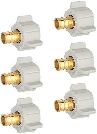 6-PACK EFIELD 1/2" Pex x 1/2"Female NPT Swivel Adapter(PEX1807202-6)