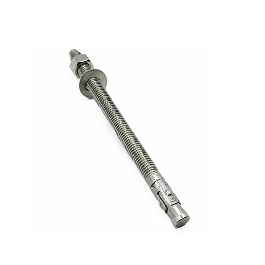 Wedge Anchors – Heavy-Duty 304 Stainless Steel Expansion Bolts for Concrete & Masonry, Rust-Resistant & Durable - 1/2" X 7-1/2" - 25 Pack