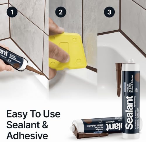 Hemway Construction Nut Brown Sealant & Adhesive - 300ml 1 Pack