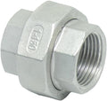 1 Piece Cast Pipe Fittings Threaded Union - 1" NPT Female Fitting Stainless Steel 304, Class 150