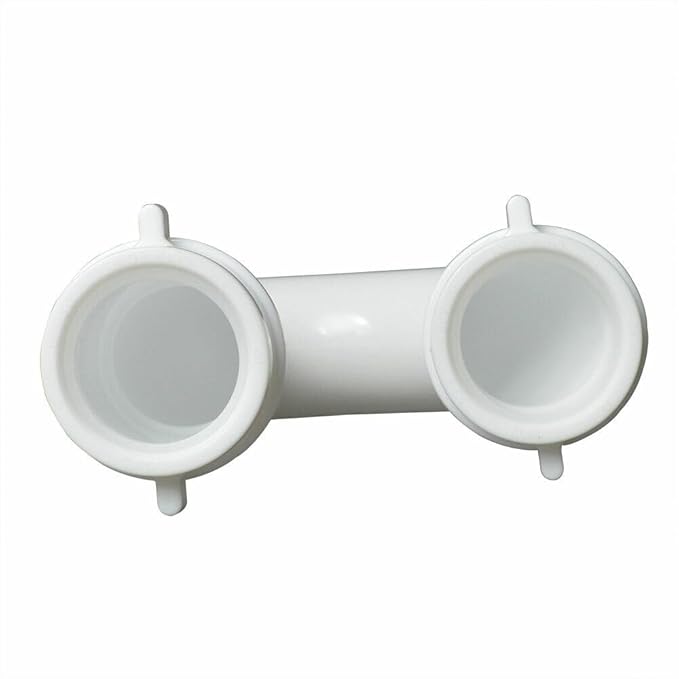 Replacement 1-1/2 Inch Plastic Tubular Slip Joint J-Bend with Nuts & Washers for Thrifco Plumbing 4401653