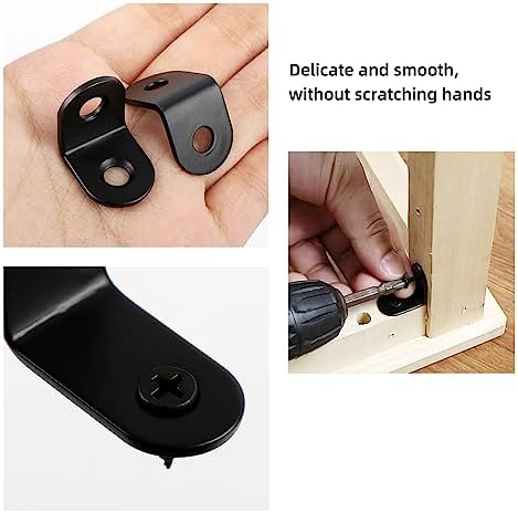 20 Pack 1 Inch Small L Brackets for Wood - Perfect 90° Angle Tiny Bracket